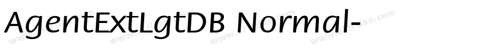 AgentExtLgtDB Normal字体转换